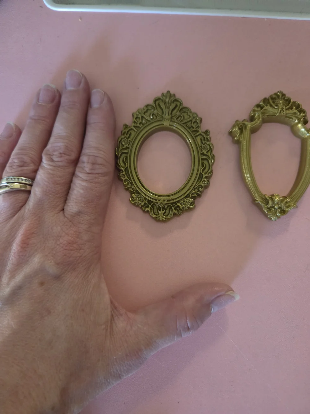 Ornate Gold Decorative Mini Frames - Set of 10